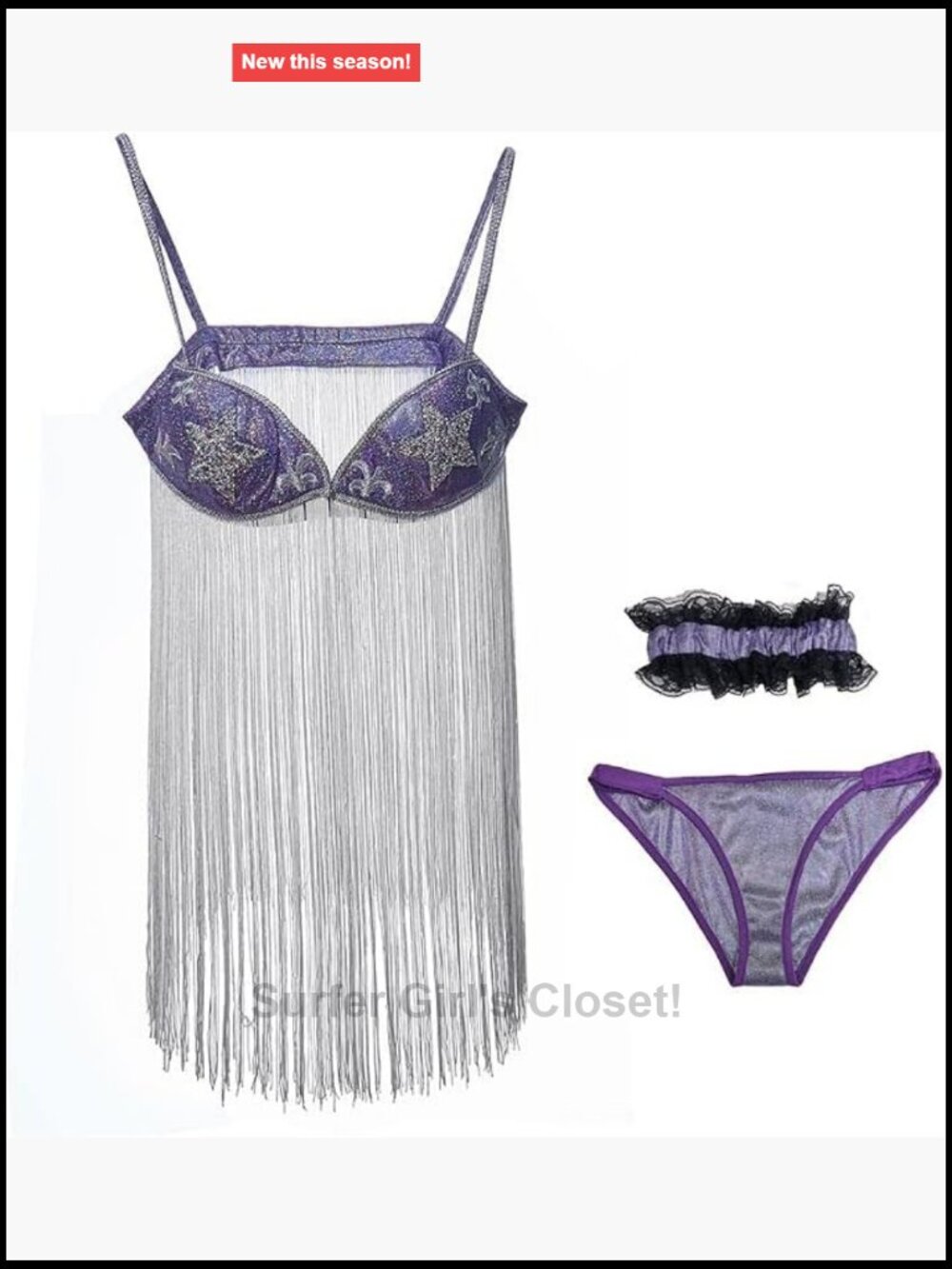 Women's Sexy Tassel Sequin Dress Costume Movie Cosplay Stripper Outfit